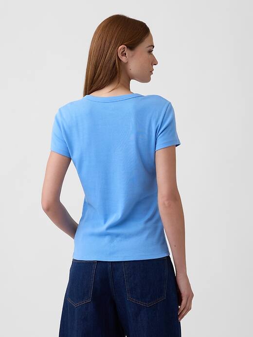 Image number 2 showing, Modern Ribbed Crewneck T-Shirt