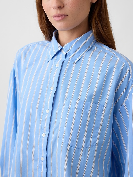 Image number 4 showing, Oversized Shirt in Poplin