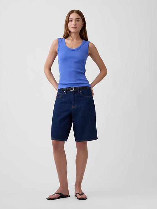 Image number 3 showing, Ribbed Scoopneck Tank Top