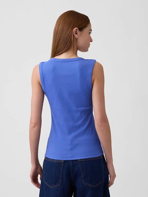 Image number 2 showing, Ribbed Scoopneck Tank Top