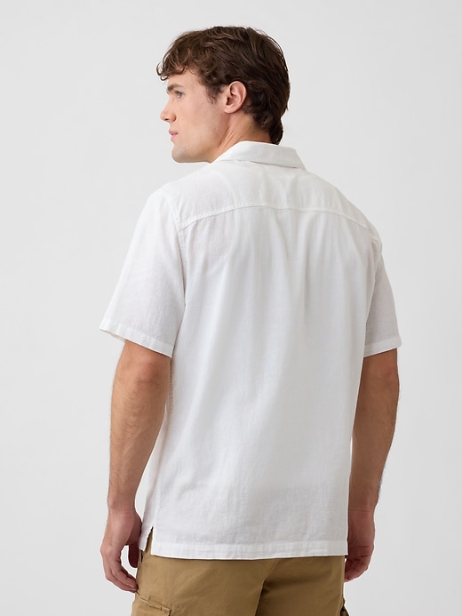 Image number 2 showing, Linen-Blend Vacay Shirt in Standard Fit