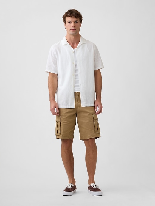 Image number 3 showing, Linen-Blend Vacay Shirt in Standard Fit