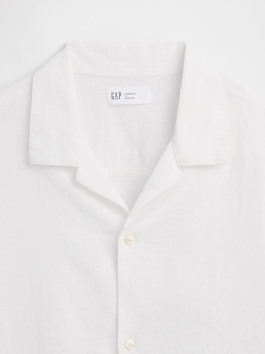 Image number 4 showing, Linen-Blend Vacay Shirt in Standard Fit