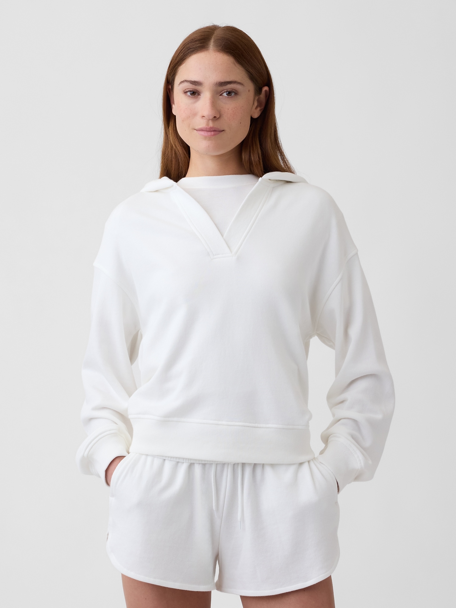 Relaxed French Terry Hoodie