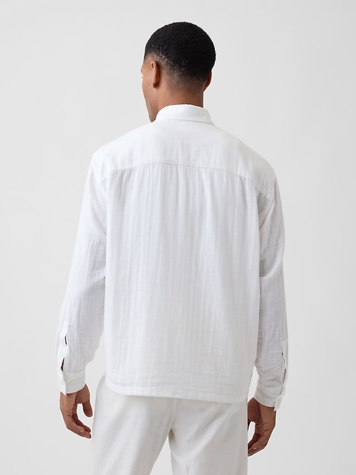 Image number 2 showing, Gauze Shirt in Boxy Fit