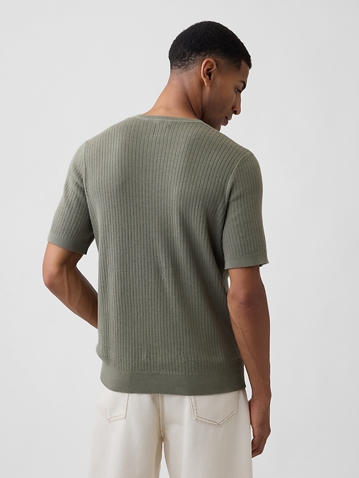 Image number 2 showing, Ribbed Crewneck Sweater T-Shirt