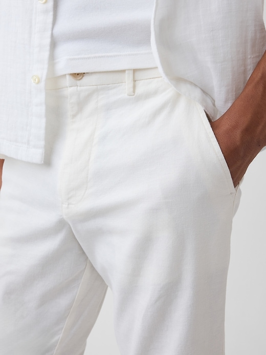 Image number 5 showing, Straight Linen-Blend Pants