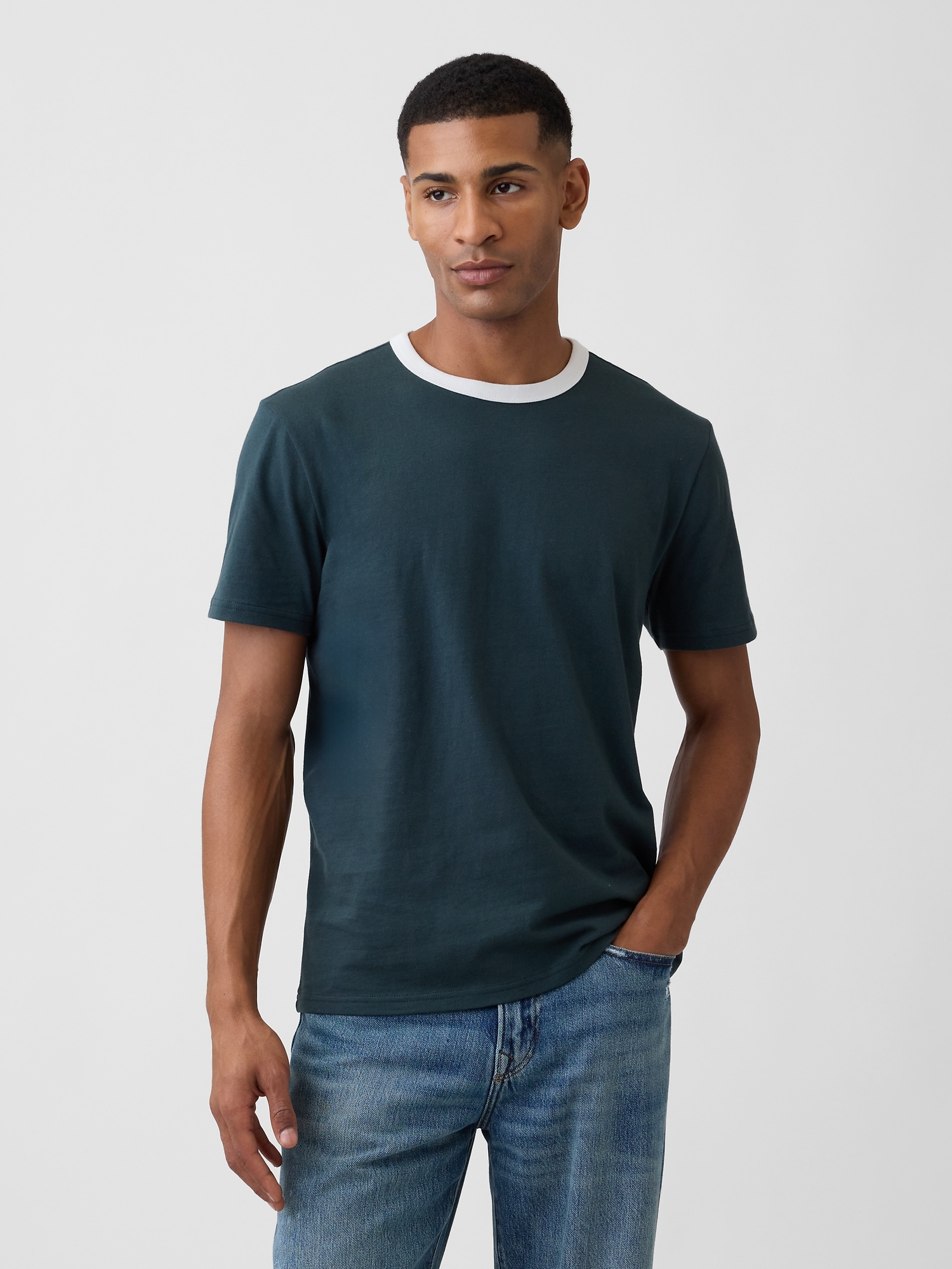 Everyday Soft Ringer Crewneck T-Shirt