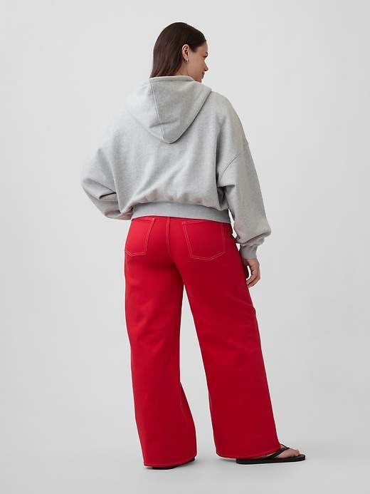 Image number 6 showing, Mid Rise Wide-Leg Jeans