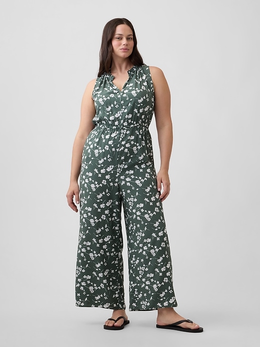 Image number 4 showing, Sleeveless Wide-Leg Jumpsuit