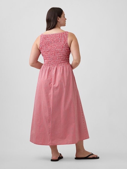 Image number 5 showing, Smocked Boatneck Maxi Dress