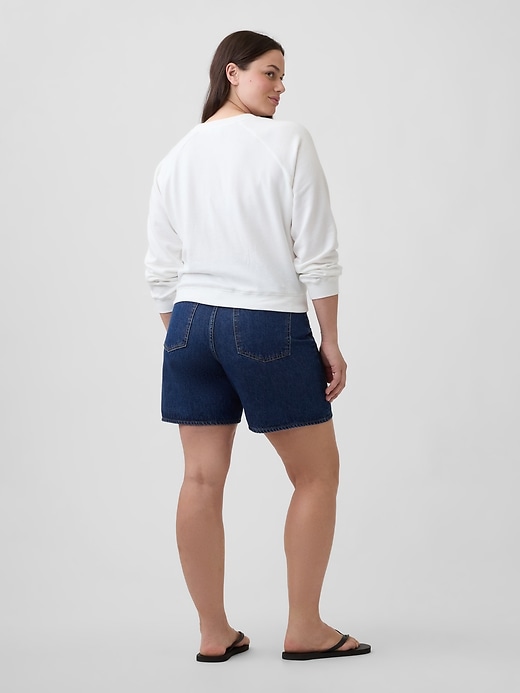 Image number 6 showing, Denim Midi Shorts