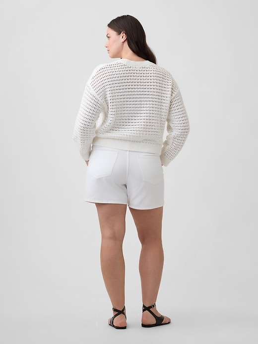 Image number 6 showing, Denim Midi Shorts