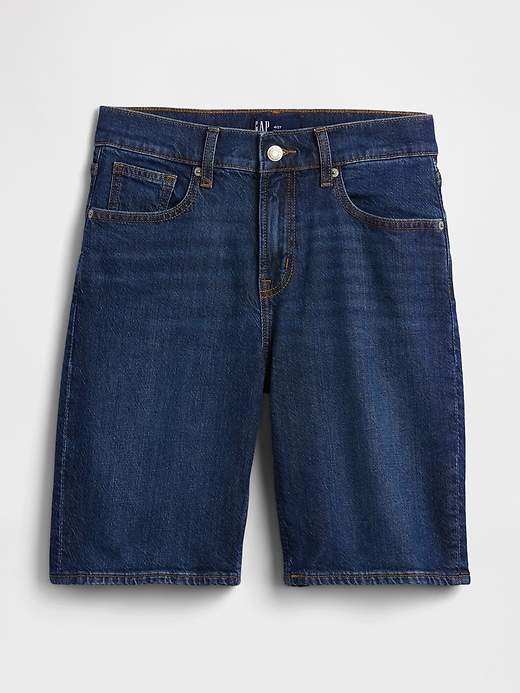 Image number 7 showing, 9" Mid Rise Soft Denim Bermuda Shorts