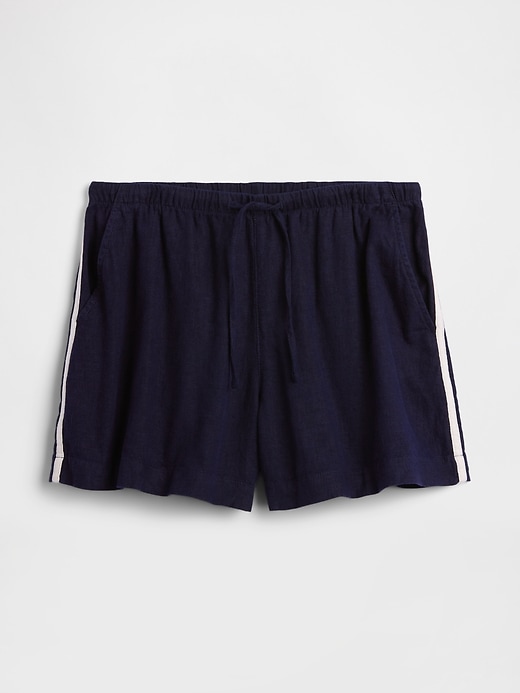 Image number 7 showing, 4" Pull-On Linen-Blend Shorts