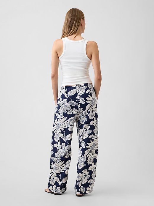 Image number 4 showing, Mid Rise Pull-On Wide-Leg Pants