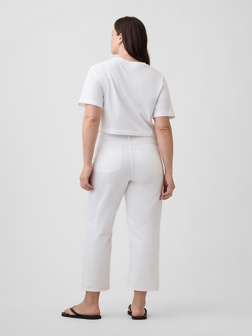 Image number 6 showing, Low Slung Relaxed Straight Crop Jeans