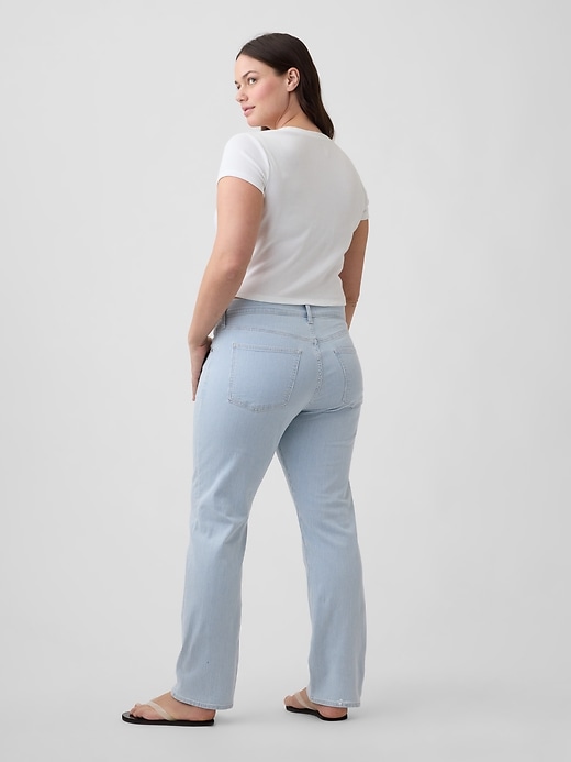 Image number 6 showing, Mid Rise Stripe '90s Straight Jeans