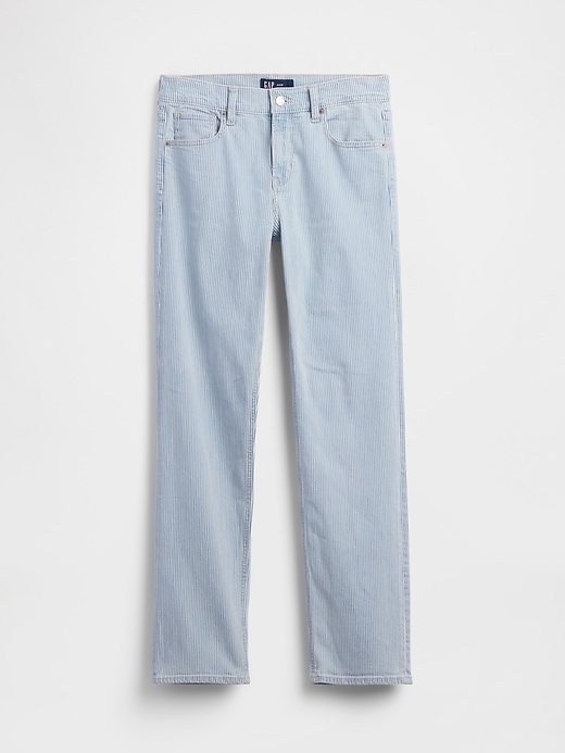Image number 7 showing, Mid Rise Stripe '90s Straight Jeans