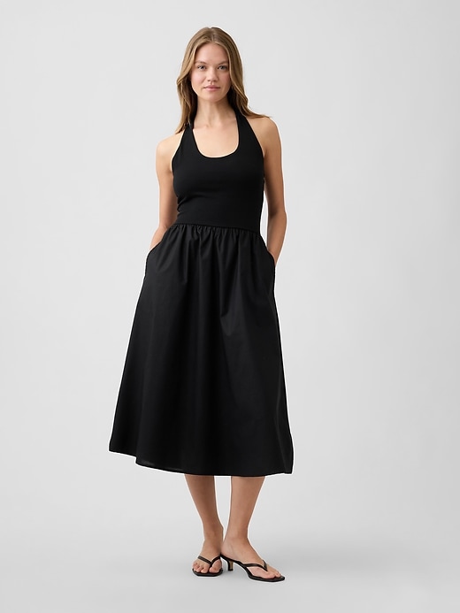 Image number 1 showing, Halter Midi Dress