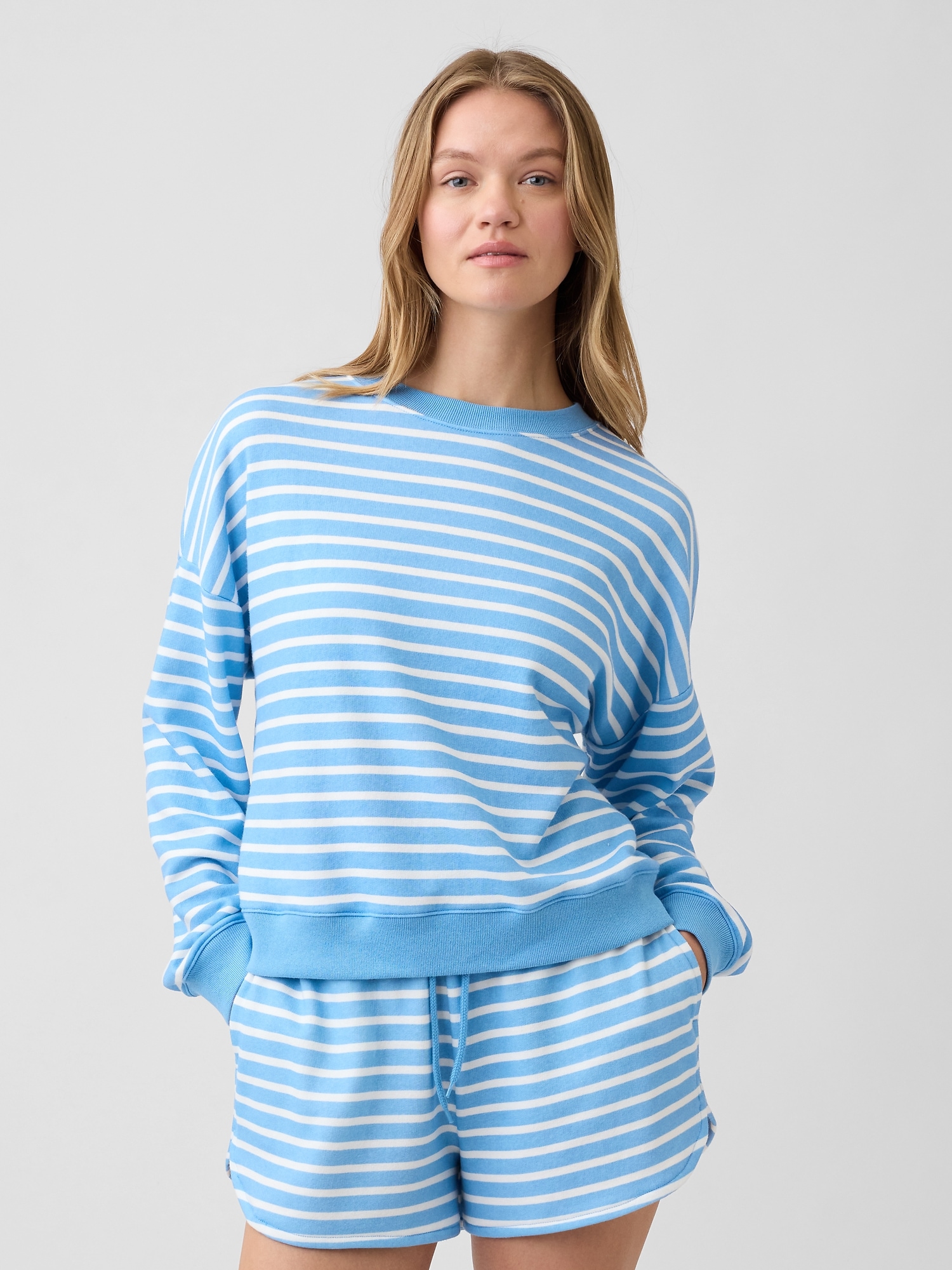 Relaxed Wedge French Terry Sweatshirt