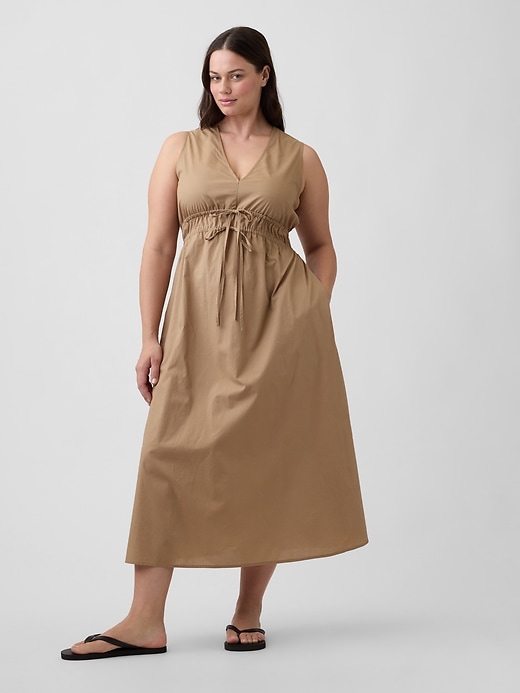 Image number 4 showing, Sleeveless Tie-Front Maxi Dress