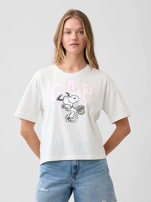 Image number 1 showing, Peanuts Oversized Gap Logo T-Shirt
