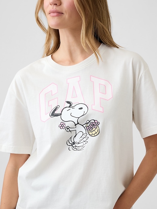 Image number 4 showing, Peanuts Oversized Gap Logo T-Shirt