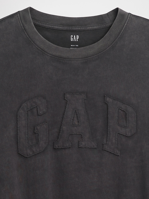 Image number 4 showing, Everyday Soft Boxy Gap Logo T-Shirt