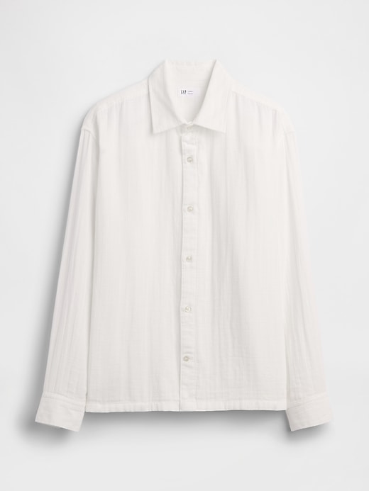 Image number 5 showing, Gauze Shirt in Boxy Fit