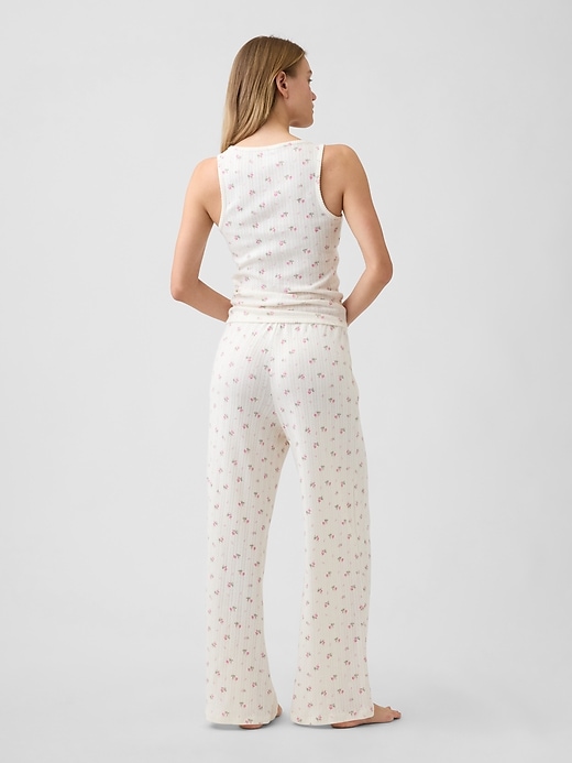 Image number 2 showing, Relaxed Pointelle PJ Pants