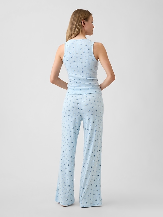 Image number 2 showing, Relaxed Pointelle PJ Pants