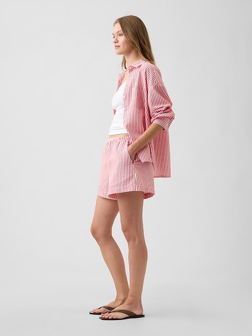 Image number 3 showing, 4" Relaxed Pull-On Seersucker Shorts