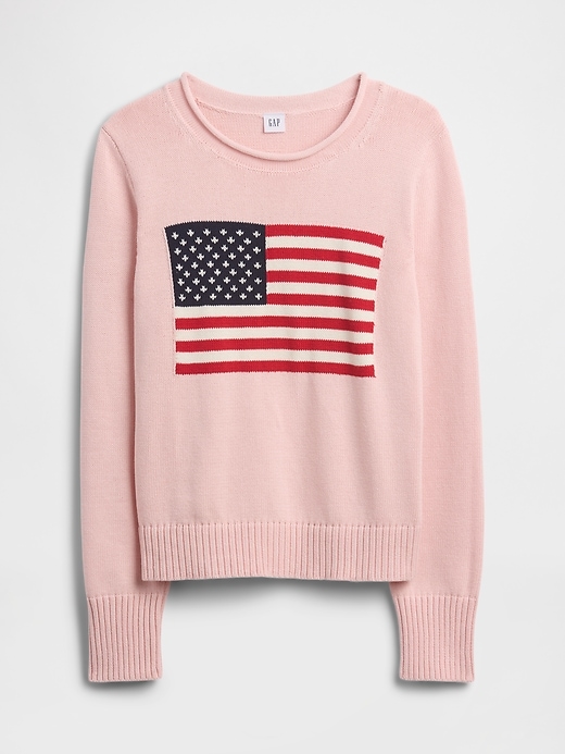 Image number 5 showing, Roll Neck Americana Intarsia Sweater