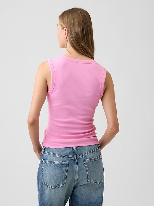 Image number 2 showing, Ribbed Scoopneck Tank Top