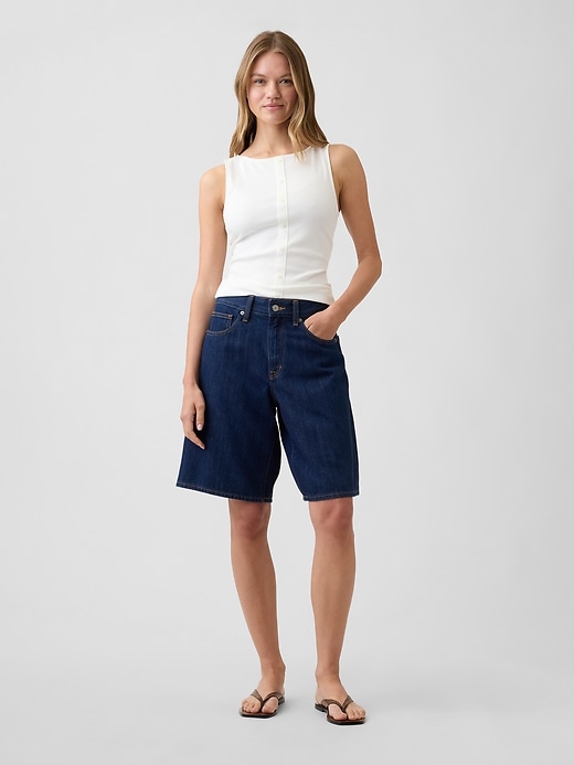 Image number 3 showing, Ribbed Button-Up Top