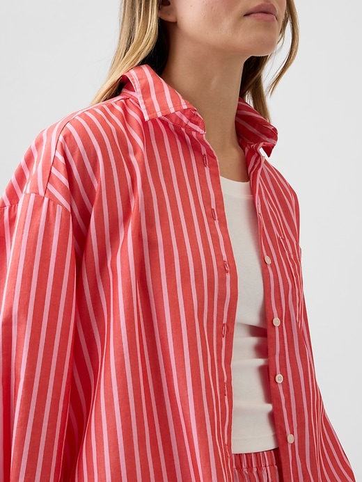 Image number 4 showing, Oversized Shirt in Poplin