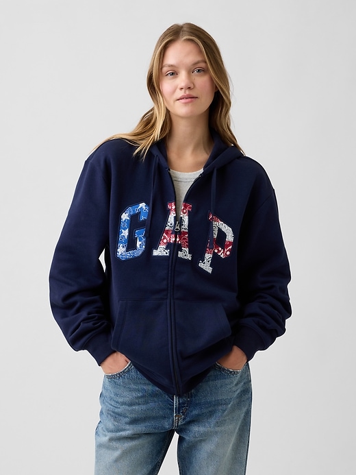 Image number 4 showing, Relaxed Gap Logo Zip Hoodie