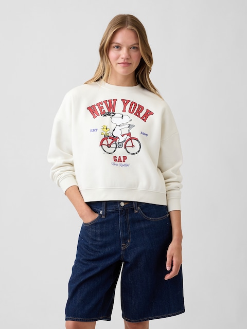 Oversized Wedge Crewneck Sweatshirt