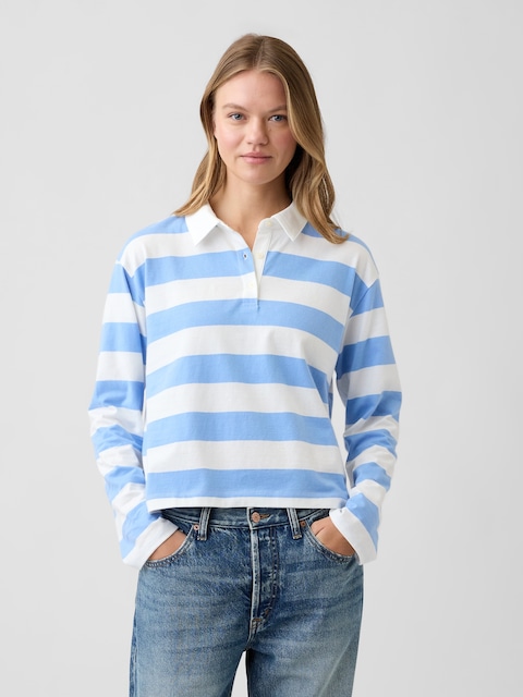 Relaxed Rugby Polo Shirt
