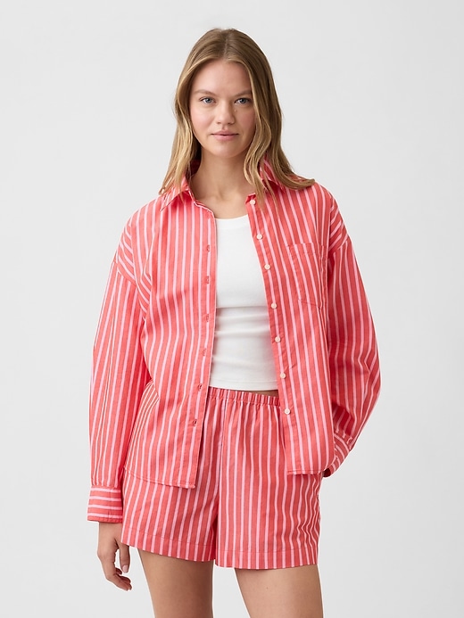 Image number 1 showing, Oversized Shirt in Poplin