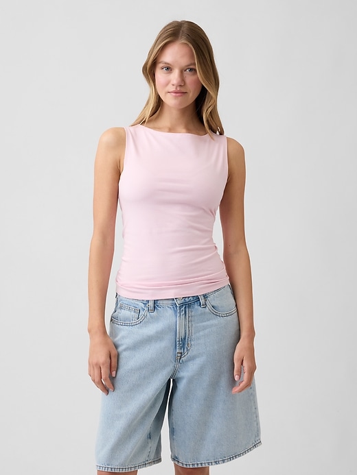 Image number 1 showing, Boatneck Tank Top