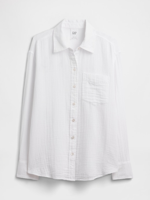 Image number 5 showing, Oversized Shirt in Gauze