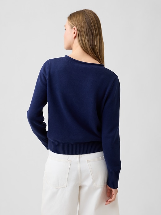 Image number 2 showing, Rollneck Intarsia Sweater