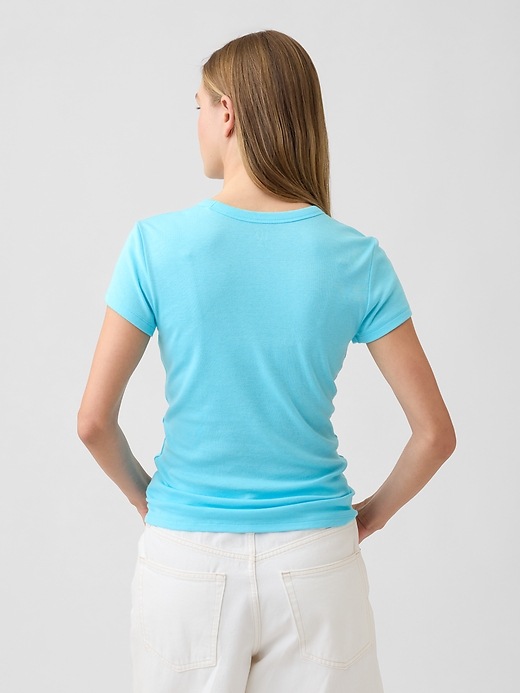 Image number 2 showing, Modern Ribbed Crewneck T-Shirt