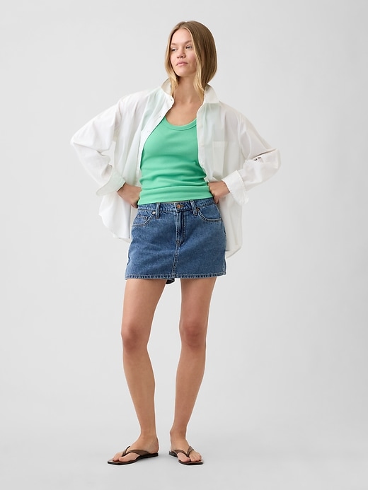 Image number 3 showing, Ribbed Scoopneck Tank Top