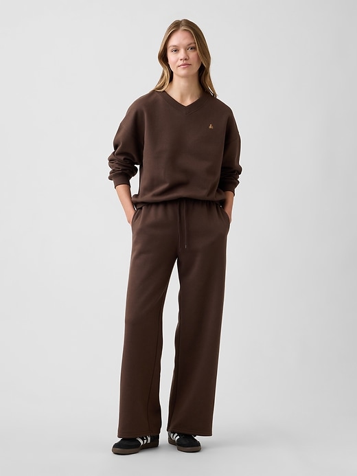 Image number 3 showing, Oversized Brannan Bear Wedge V-Neck Sweatshirt