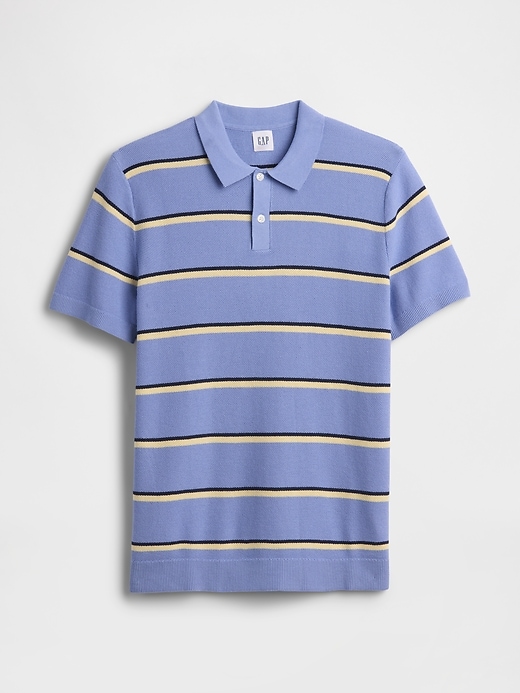Image number 5 showing, Stripe Sweater Polo Shirt