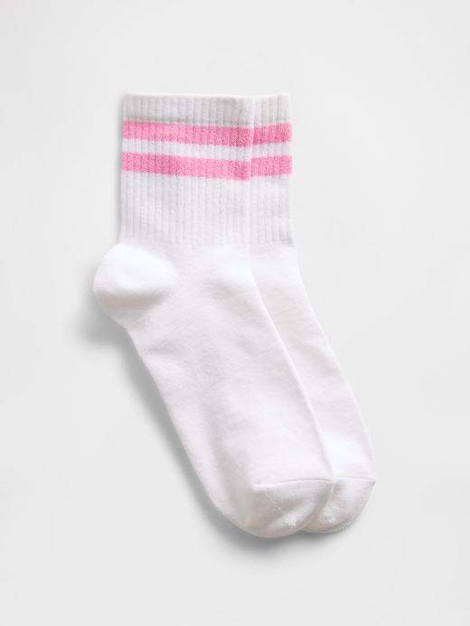 Image number 1 showing, Stripe Crew Socks