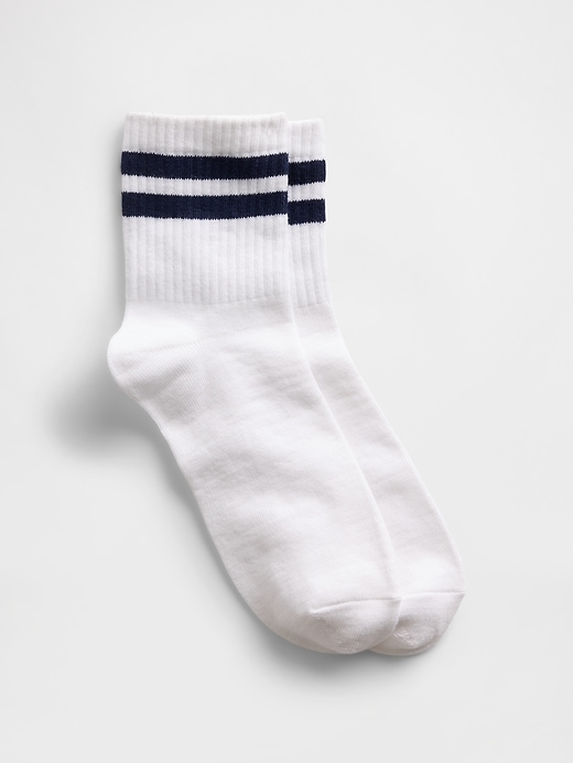 Image number 1 showing, Stripe Crew Socks